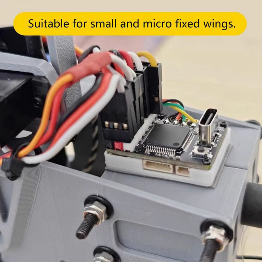 FlyingRC F4 Wing Mini Ultra Mini Fixed Wing Flight Controller mit USB-C Anschluss in Schwarz - Bild 3