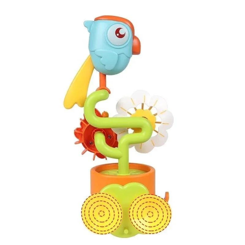 Yiran bag Baby Badespielzeug Wasserspiel Ente/Blumenform mit Saugnapf ab 3-6 Jahre - Bild 1