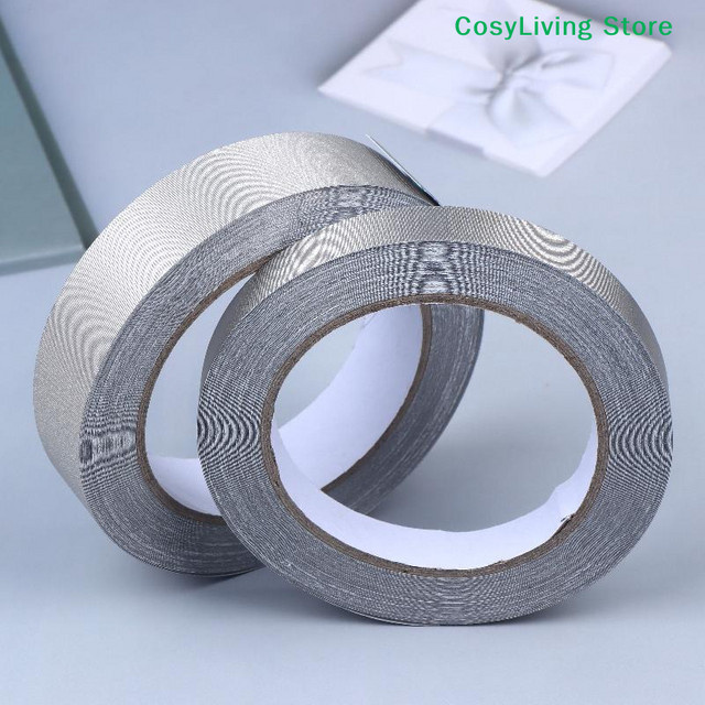 Eelhoe Doppelt leitfähiges Gewebeklebeband zur EMI-Abschirmung, Silber, Länge: 20 m, Breite: 50 mm - Bild 1
