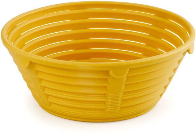 Scaritech Runder Gärkorb aus Kunststoff, Gelb, 1000 ml, 5er Pack - Bild 1