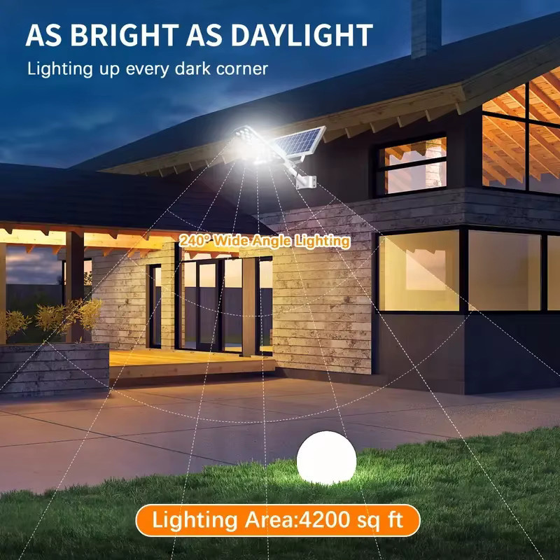 YQCHEZI Solar Außenleuchte Set 2er Pack, Wasserdichte Solar Wandleuchte für Garten und Garage, Modernes Rechteckiges Design in Weiß mit 6000mAh Akku und Dämmerungssensor, Kaltweißes Licht - Bild 4