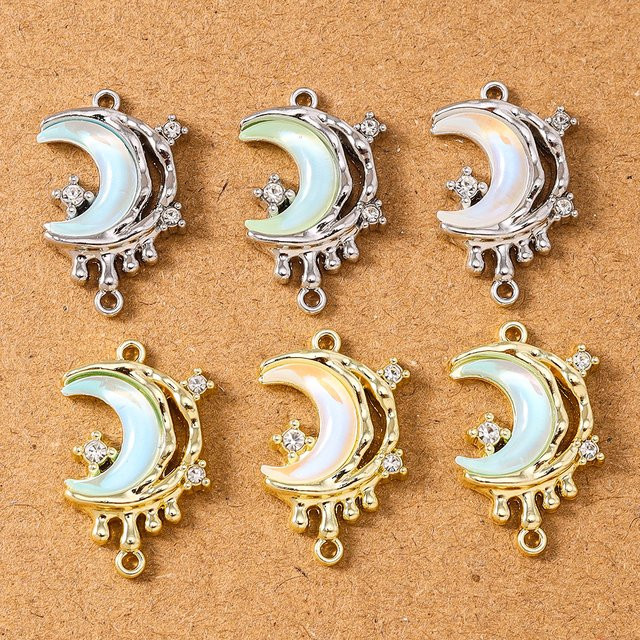 Tenande Anhänger Kristall, Mond Charms, 24*15mm - Bild 1