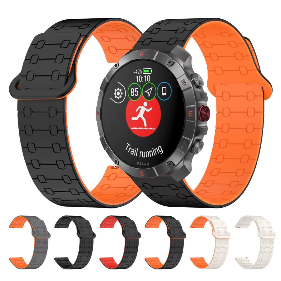 Polar Uhrenarmband Silikon, 22 mm, Weiß - Bild 6