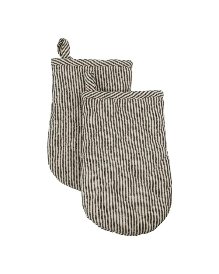 House Doctor Ofenhandschuhe Chef Dunkelgrau aus Baumwolle und Polyester, 2 Stück, Höhe: 24 cm - Bild 1