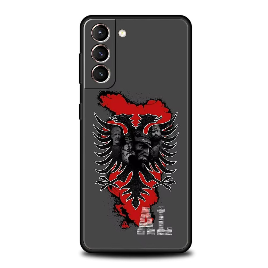 Handyhülle mit Albanien Flaggen-Design für Samsung Galaxy S25 Edge S24 S23 S22 S20 Ultra S21 FE 5G S10 Plus aus weichem TPU in Multicolor - Bild 2