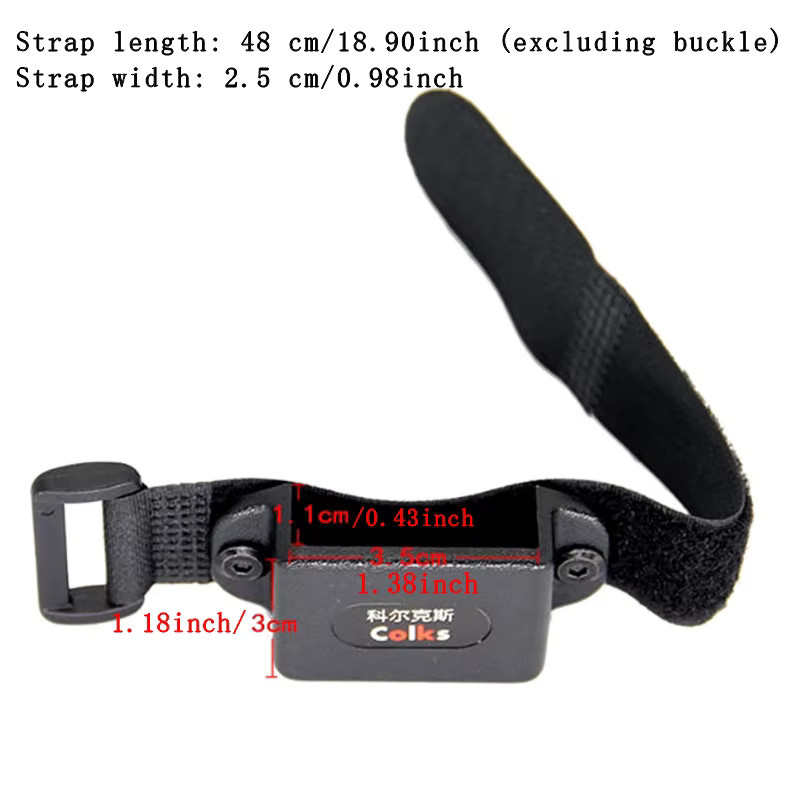 Colks Walkie-Talkie-Halterung für die Auto-Sonnenblende mit verstellbarem Klettverschluss und Mikrofonhalterung in Schwarz oder Orange - Bild 3