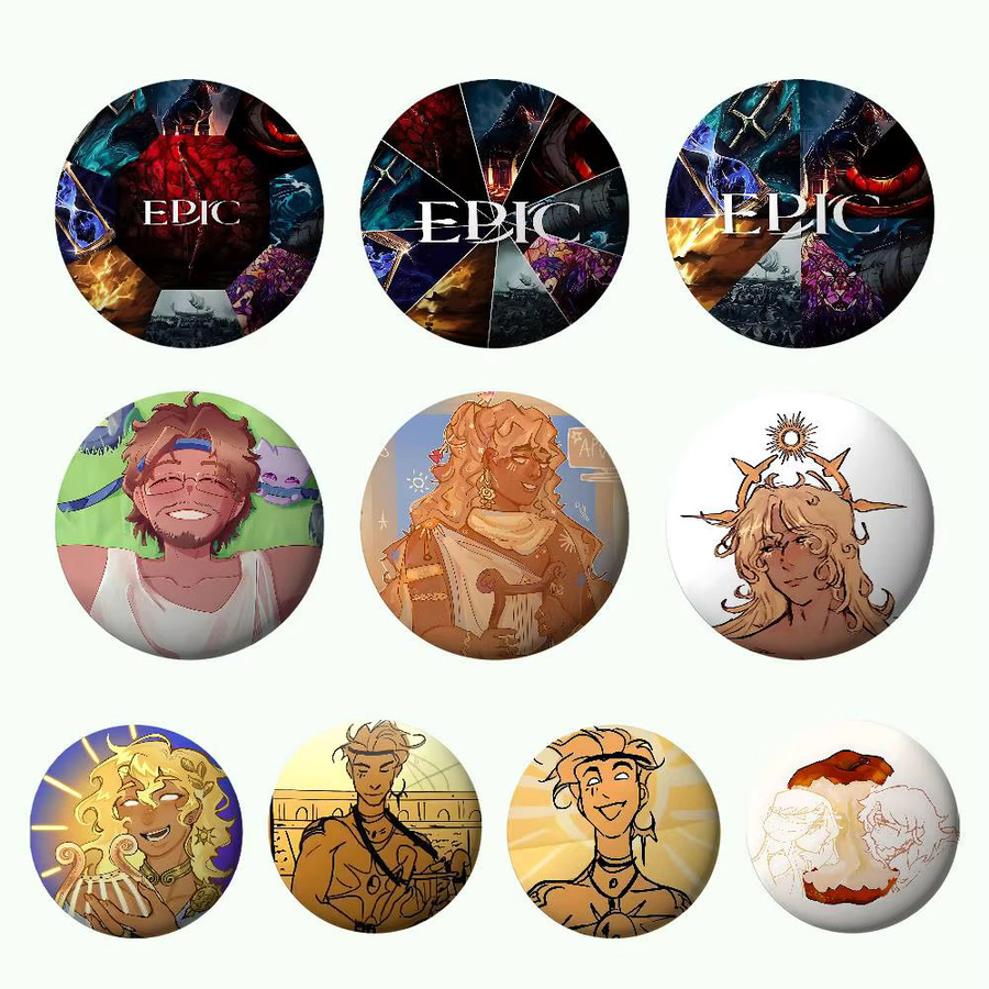 E-Epics Brosche, Weißblech, Unisex - Bild 2