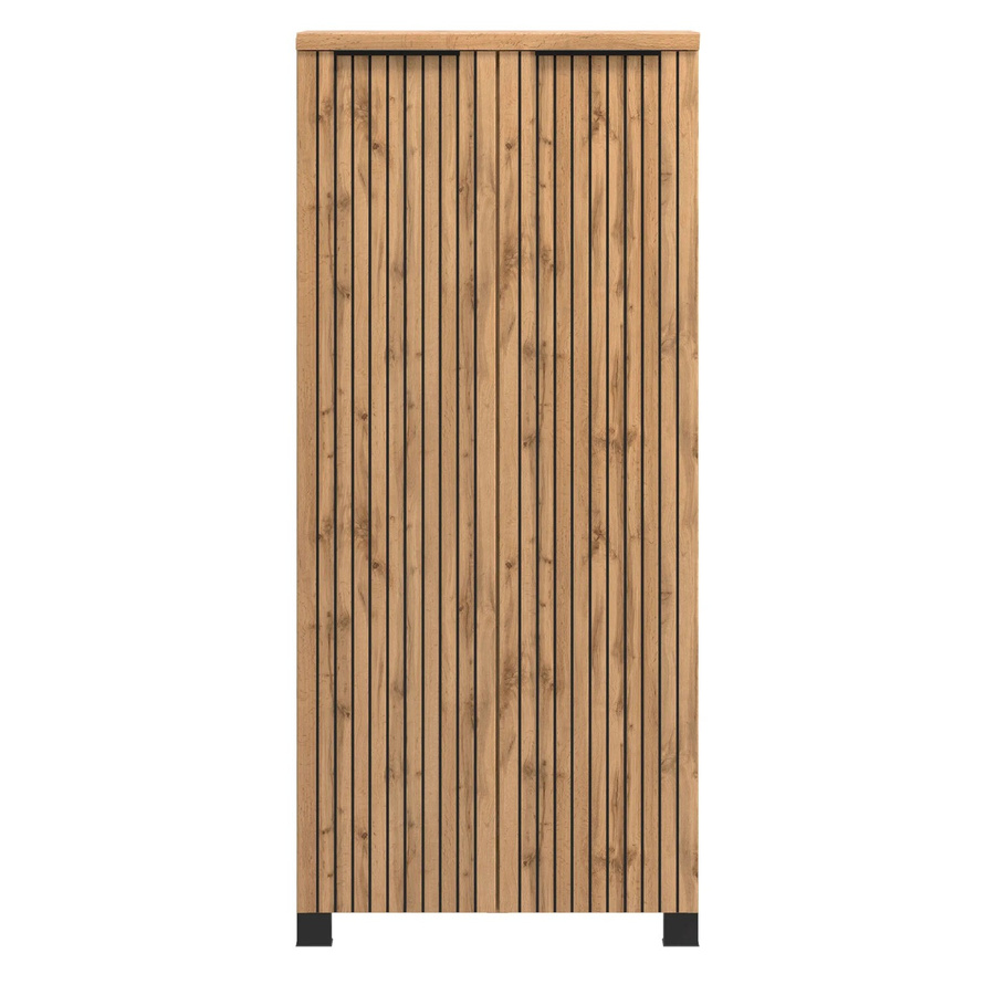 Held Möbel Bad-Midischrank Manchester in Wildeiche mit 2 Türen und Soft-Close-Funktion, B/H/T: 130 x 60 x 35 cm - Bild 2
