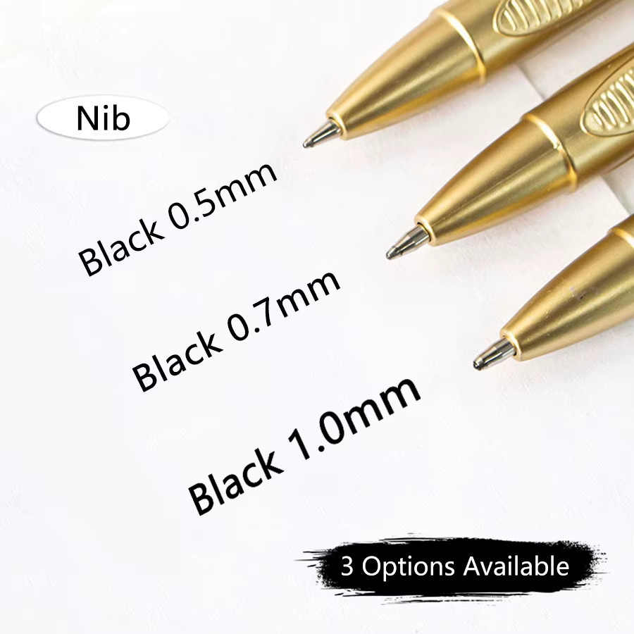 5er-Pack Gelstifte mit großer Kapazität und schwarzer Tinte für Büro und Schule, erhältlich in den Spitzengrößen 0,5 mm, 0,7 mm und 1,0 mm - Bild 5