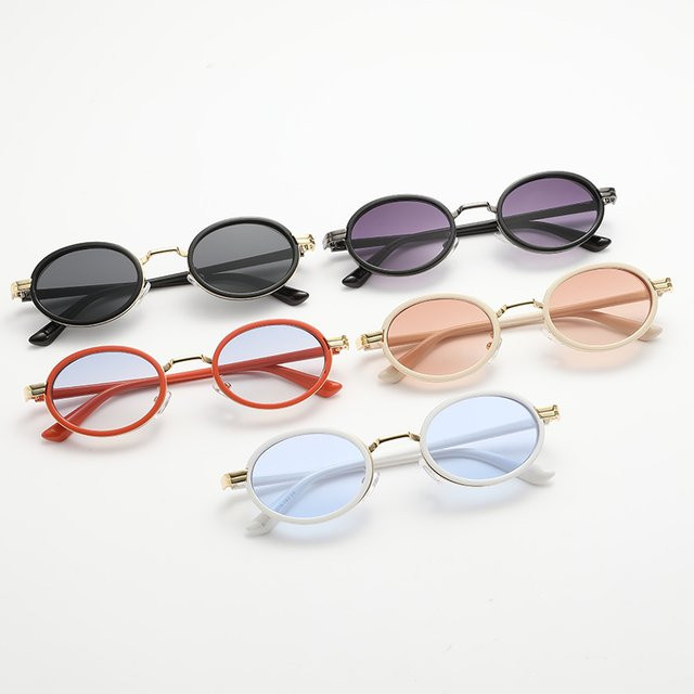BYLEN Sonnenbrille, oval, Vollrand, Metall, Schwarz, Damen - Bild 1