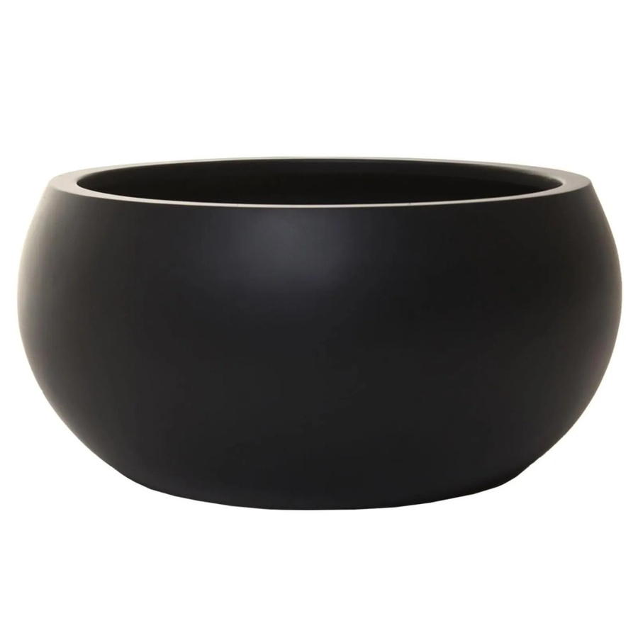 Vivanno Blumentopf Morino in Anthrazit mit Beton-Design aus Fiberglas, B/T/H: 40 x 40 x 21 cm - Bild 2