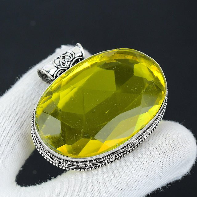 JewelryMart Anhänger 925 Silber, Citrin, Damen - Bild 1