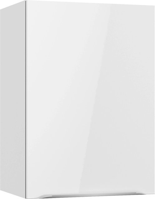 Optifit Küchen-Oberschrank Arvid Weiß glänzend B/H/T: 50 x 70,4 x 34,9 cm - Bild 1