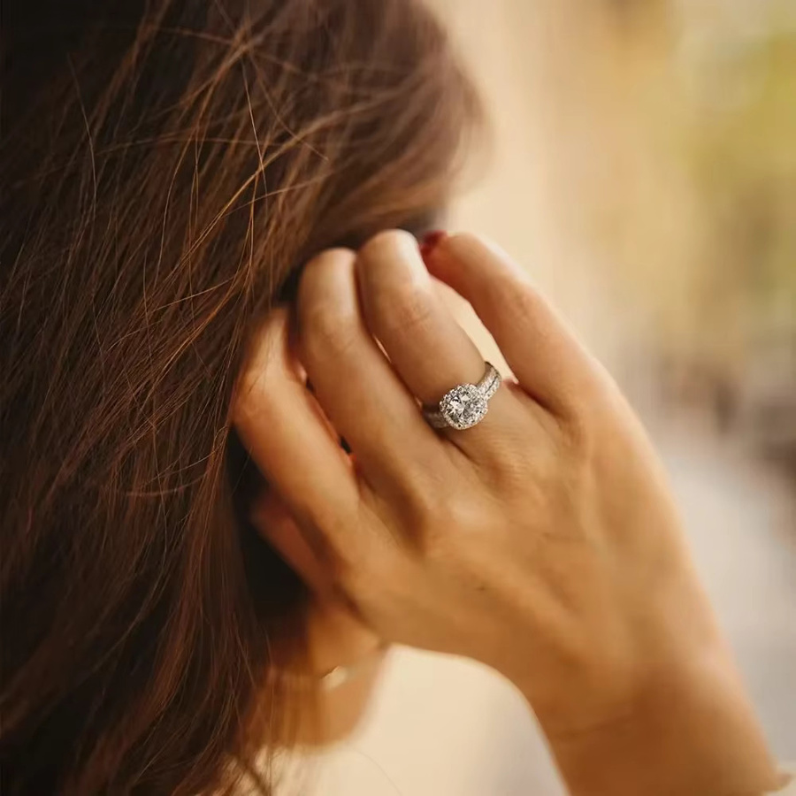 Trumium Brautring-Set 925 Silber, Zirkonia, Damen - Bild 3