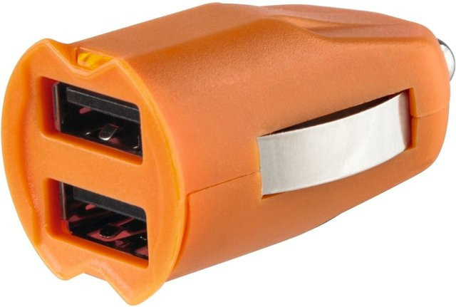 Hama 2-fach USB KFZ-Ladeadapter für Tablet-PCs in Orange, 5 V/2,1 A - Bild 1
