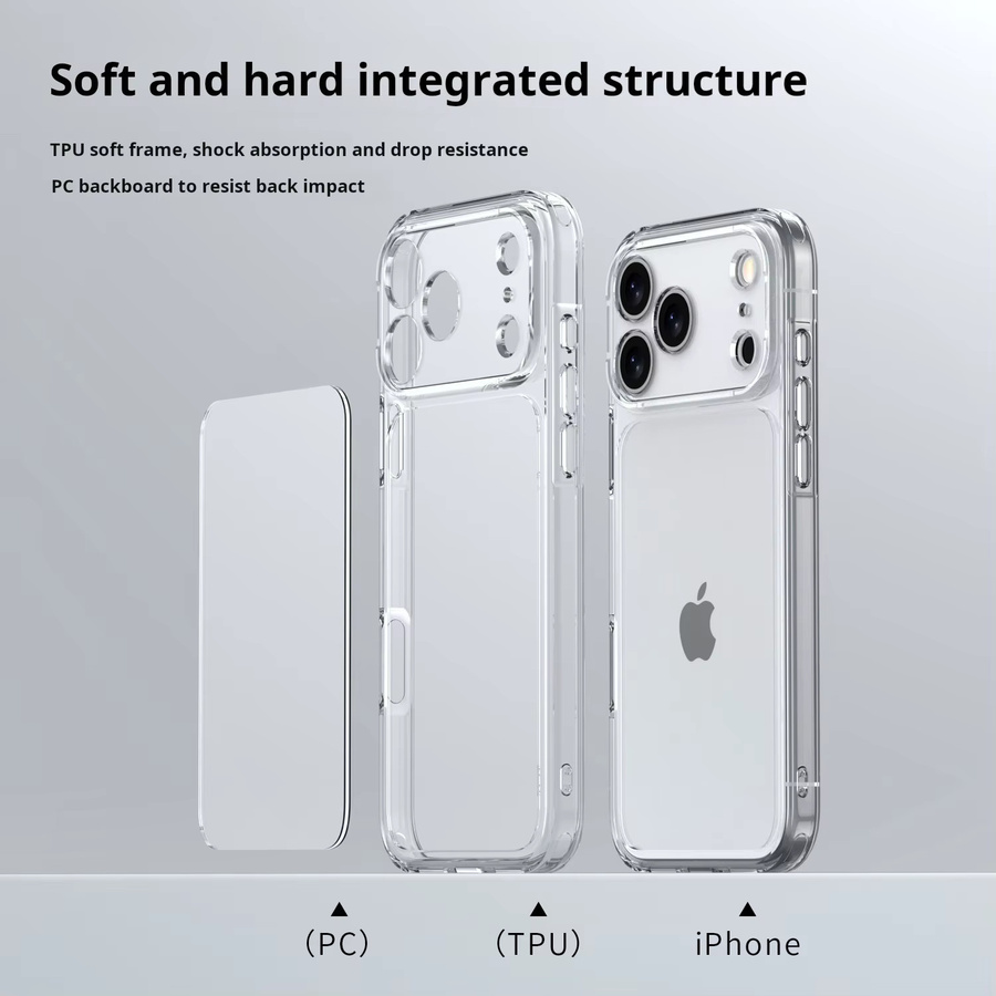 Stoßfeste transparente Hybrid-Handyhülle aus Acryl für iPhone 17Air, iPhone 17, iPhone 17Pro und iPhone 17Pro Max - Bild 2