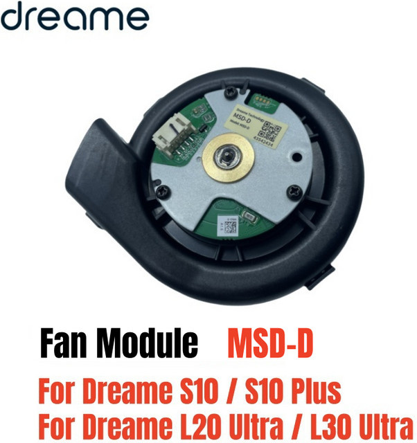 Dreame Original Lüftermodul MSD-D für L20 Ultra, L30 Ultra, S10 und S10 Plus Roboter-Staubsauger Ersatzteile in Schwarz - Bild 1