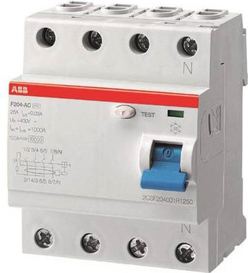 ABB FI-Schutzschalter pro M compact F204A-40/0,3 4-polig 40A 300mA - Bild 1