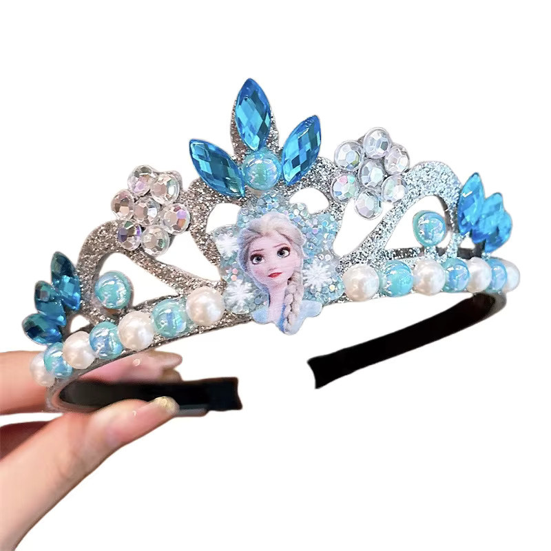 Disney Die Eiskönigin Elsa Blaues Funkelndes Kronen-Stirnband mit Perlen - Bild 2