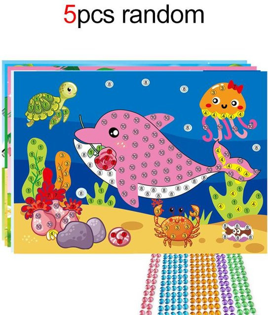 Fashnics DIY Diamantaufkleber Set für Mosaik-Handarbeiten in Multicolour - Bild 1