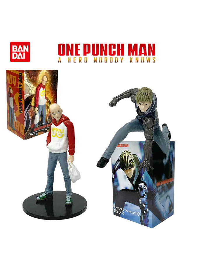 Bandai One Punch Man Figur, Saitama Genos Tatsumaki, PVC Modell - Bild 5