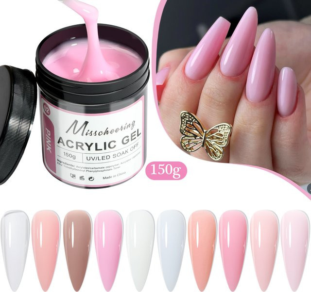Misscheering Nagelverlängerungsgel, 150 g, Glänzend, 02 - Bild 1