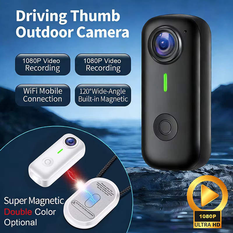 DIXSG Magnetische Action Kamera mit 1080P Auflösung und Wi-Fi für Sport, Motorrad und Vlog-Aufnahmen - Bild 4