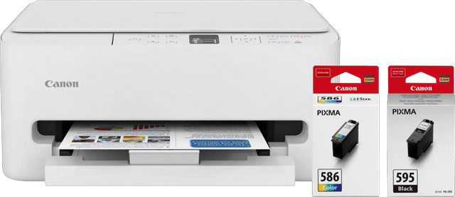 Canon PIXMA TS6550i Inkjet-Multifunktionsdrucker in Weiß inklusive einem Satz Reservepatronen mit WLAN, Drucken, Scannen und Kopieren - Bild 1