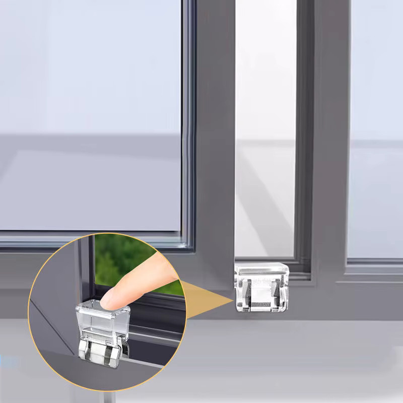 Kindersicherung Fenster- und Schiebetür-Stopper in Schwarz oder Transparent zur Diebstahlprävention und Sicherheit - Bild 3