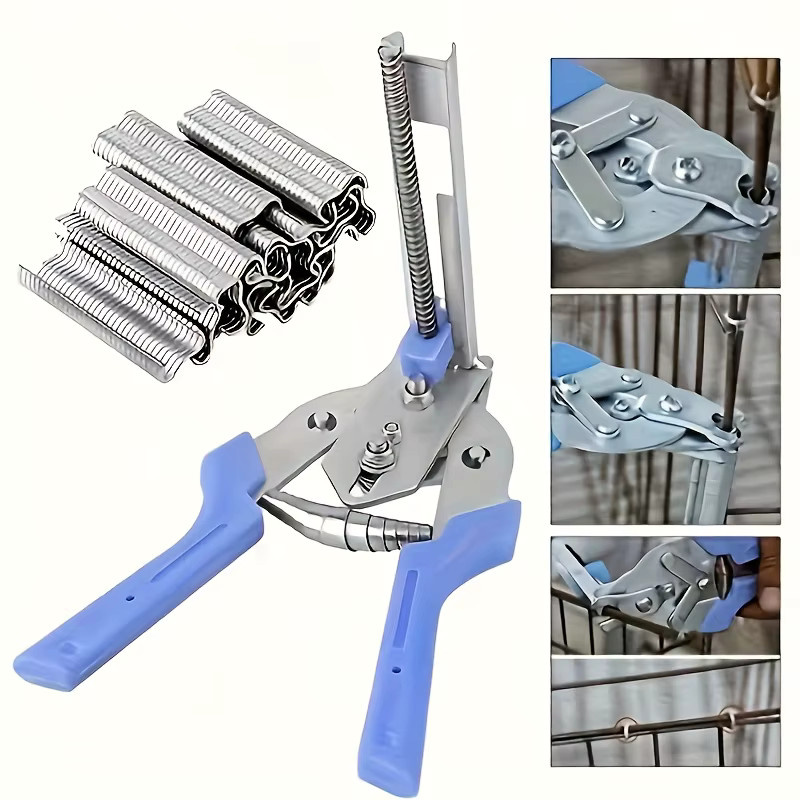 NIUXIANG Eisenkäfig-Zangen-Set mit 600-m-Typ-Klemmen und Schweinstift-Klemmen in Blau - Bild 6