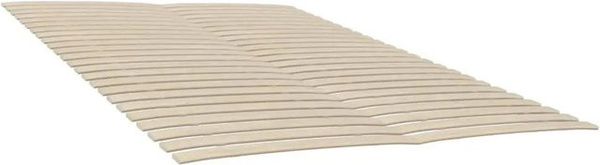 2er-Set vidaXL Lattenroste aus Pappelholz mit 48 Roll-Latten, Braun, B: 70 cm, L: 200 cm