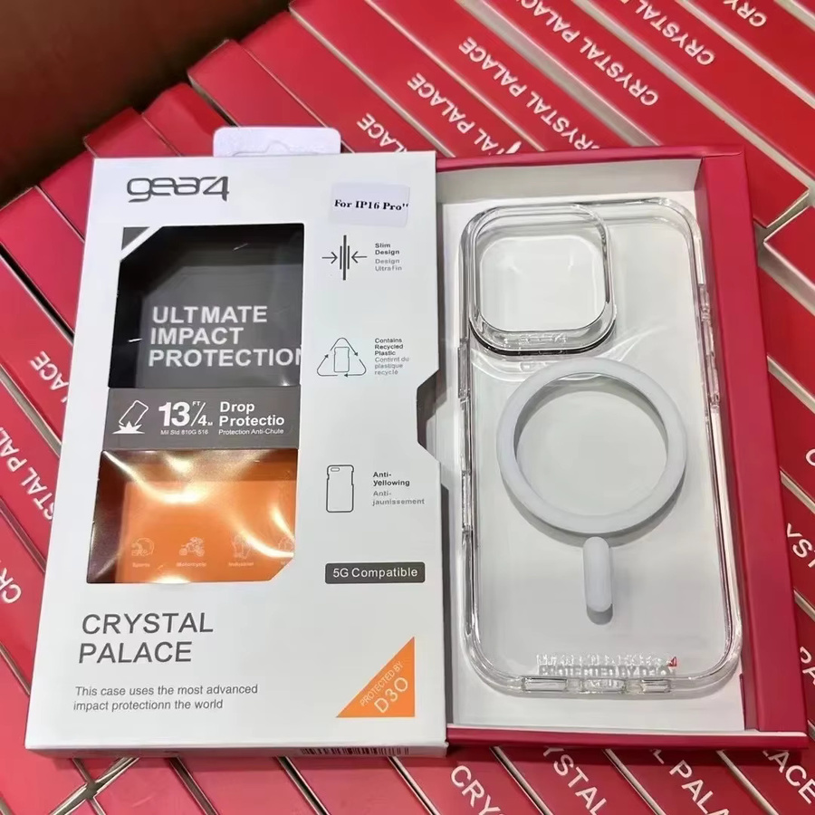 Gear4 Clear Armor Stoßfeste Magnetische Handyhülle für iPhone 17 Pro Max, 16, 15, 14, 13 Pro, Transparent, MagSafe Kompatibel - Bild 2