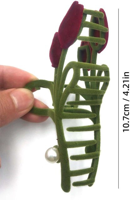 YULIN Haarspangen Tulpenblumen, Damen, Mädchen - Bild 1