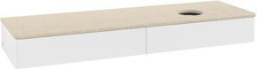 V&B Waschtischunterschrank Antao ohne Frontstruktur mit Beleuchtung, Farbe: Weiß lackiert, B/T: 160 x 50 cm - Bild 1
