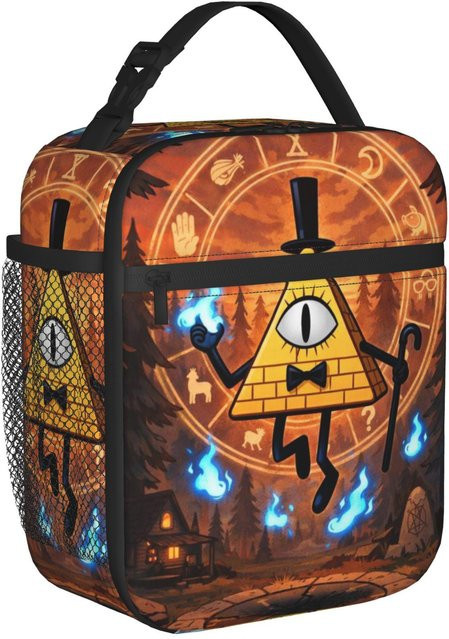 Isolierte Lunchtasche Gravitys Falls von Fancy Style Studio in Multicolour für Damen und Herren - Bild 1