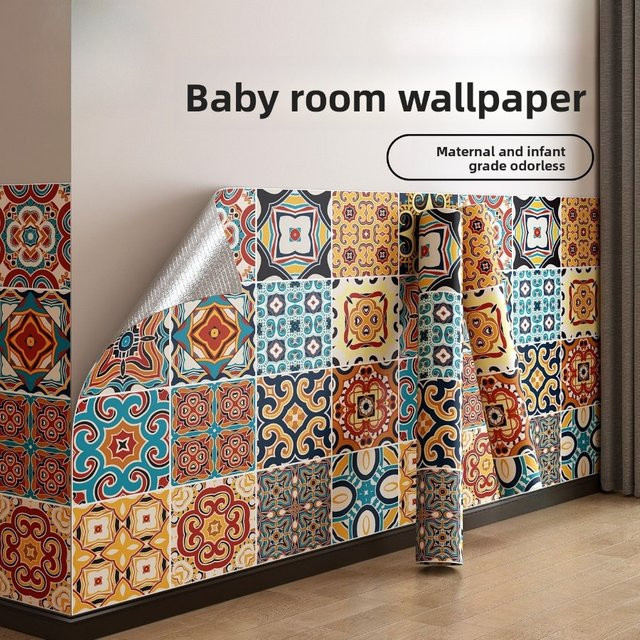 DAIROU Wandaufkleber im Bohemian-Stil, selbstklebende Tapete aus wasserfestem PVC in Multicolour für Kinderzimmer und Wohnräume - Bild 1