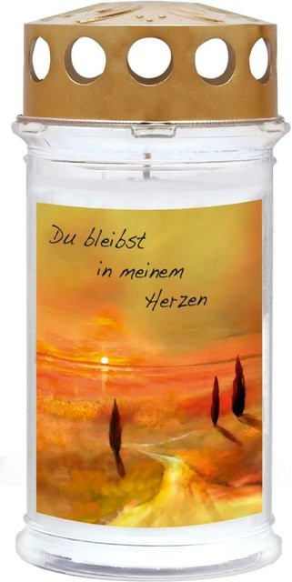 Motiv-Grablicht Ambrosius Abendrot mit 5 Tagen Brenndauer - Bild 1