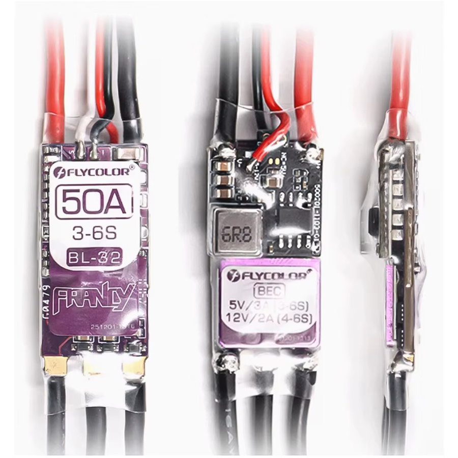 FLYCOLOR Francy 2 Bürstenloser ESC BLHELI-32 Speed Controller für RC Flugzeug, Drone und Quadcopter (20A-50A) - Bild 3