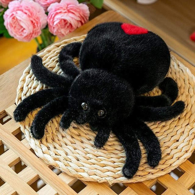 Joyful toys Rote Vogelspinne, Plüschtier, schwarz, 25cm - Bild 1