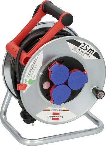 Brennenstuhl Kabeltrommel Schwarz mit Schutzkontakt-Stecker 25 m - Bild 1