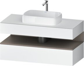 Duravit Waschtischunterschrank Qatego in Weiss, B/T/H: 120 x 55 x 60 cm - Bild 1