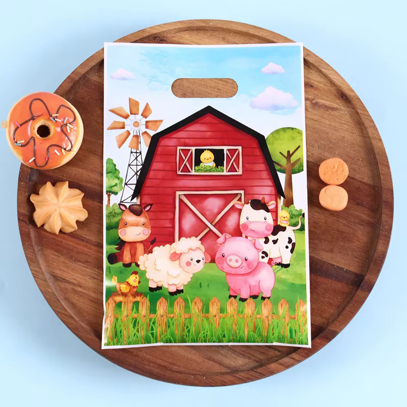 Geschenktüten mit Bauernhoftier-Motiv für deine Geburtstagsparty, Mehrfarbig - Bild 2
