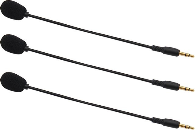 WYMECT Biegsames Ersatzmikrofon mit Noise Reduction und 3,5mm Klinkenstecker für Gaming Headsets, Schwarz - Bild 1