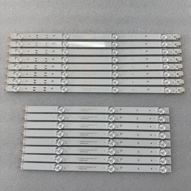 LED-Hintergrundbeleuchtungsstreifen für ONN 100012587 M22227-MT M22083-MT LED65D07-ZC62AG-02D in Weiß - Bild 1