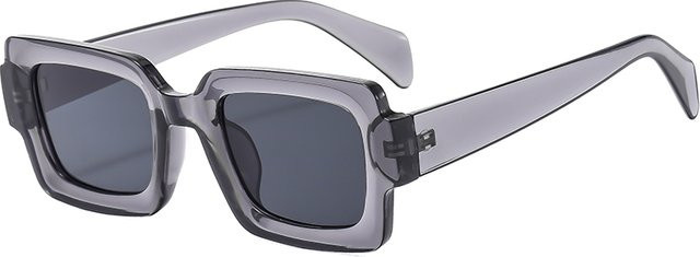 Ah-Mee Sonnenbrille Square, Vollrand, Kunststoff, grau, Unisex - Bild 1