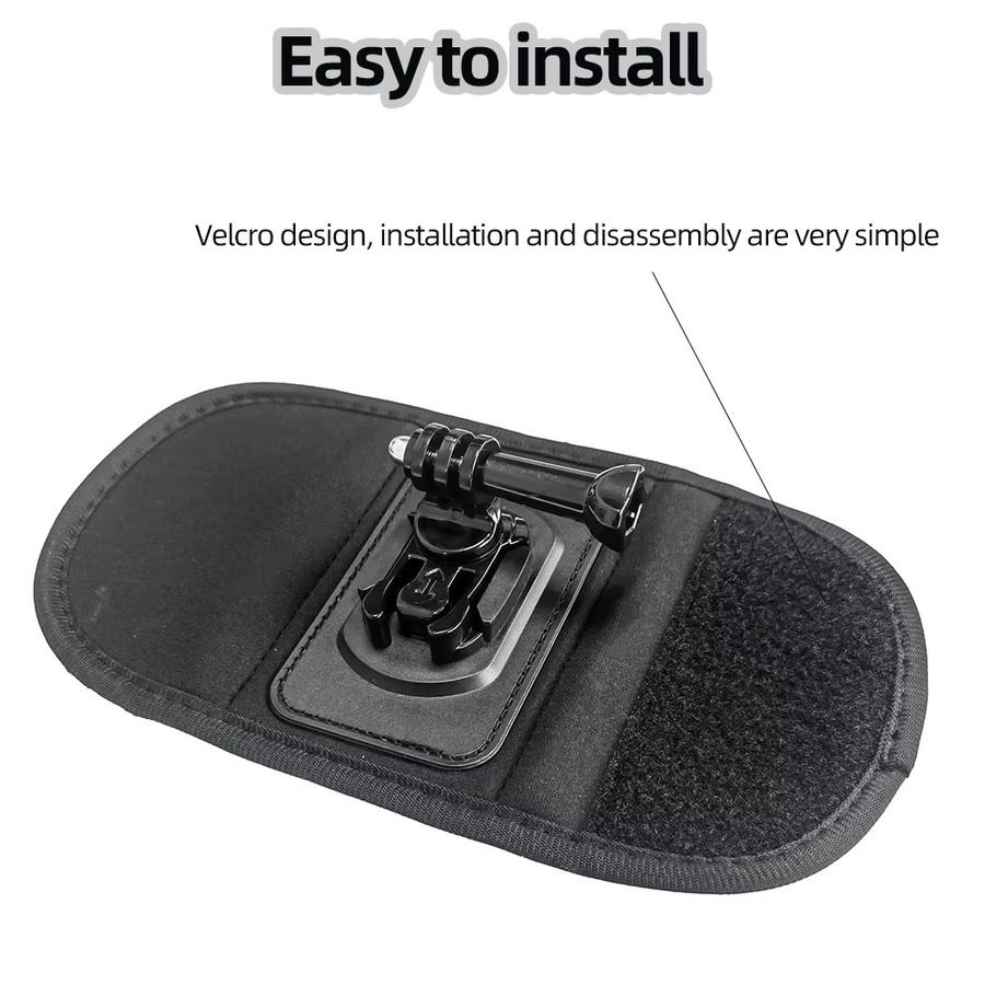 EXSKOF Quick Release Schultergurt-Halterung für Action Cameras in Schwarz - Bild 3