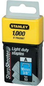 Stanley Klammern Typ A, 10 mm, 1000 Stück, verzinkt, gelb - Bild 1