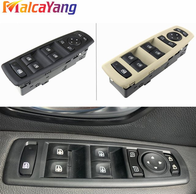 Malcayang Fensterheber Schalter für Renault Fluence 2008-2016, Master Schalter Control Taste in Schwarz - Bild 1