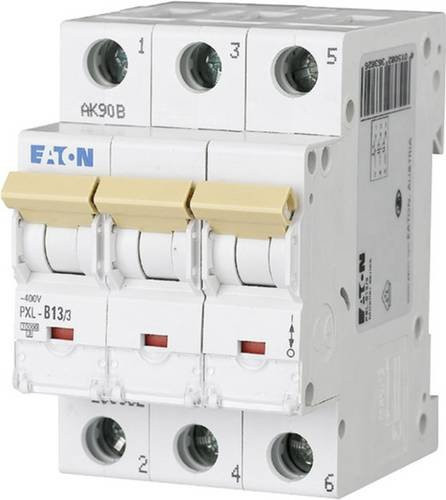 Eaton Leitungsschutzschalter PXL-B13/3 3-polig 13 A 400 V/AC in Weiß - Bild 1