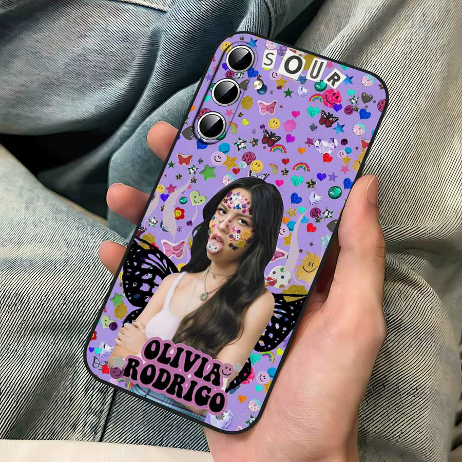 Singer-O-Olivia R-Rodrigos Soft Cover Handyhülle für Samsung Galaxy S21 S22 S23 S24 S25 S26 Ultra FE Plus 5G A52S in Multicolour - Bild 2